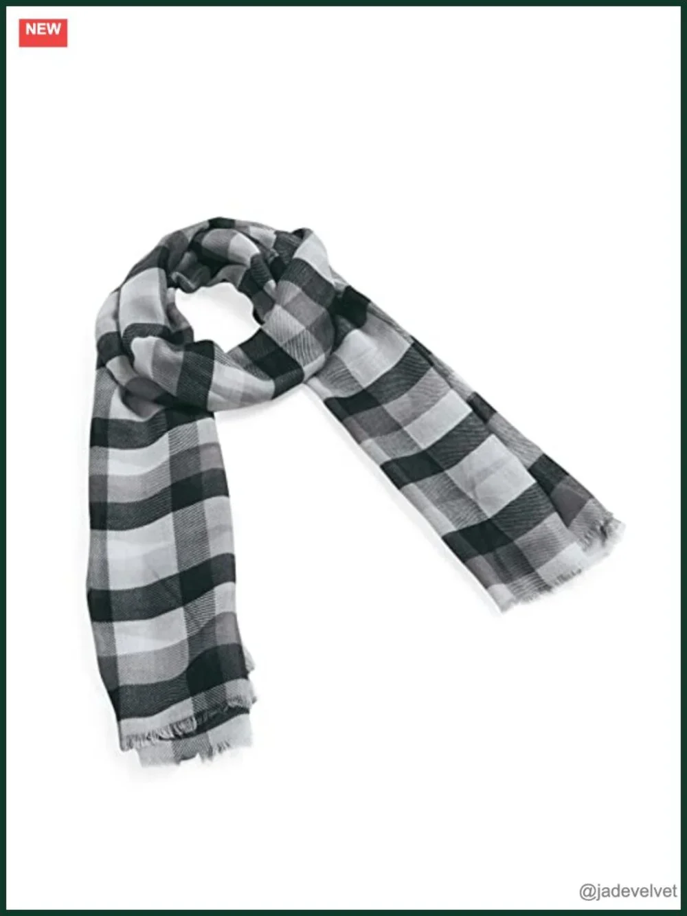 Lightweight Soft Fringe Scarf with Rayon Fabric